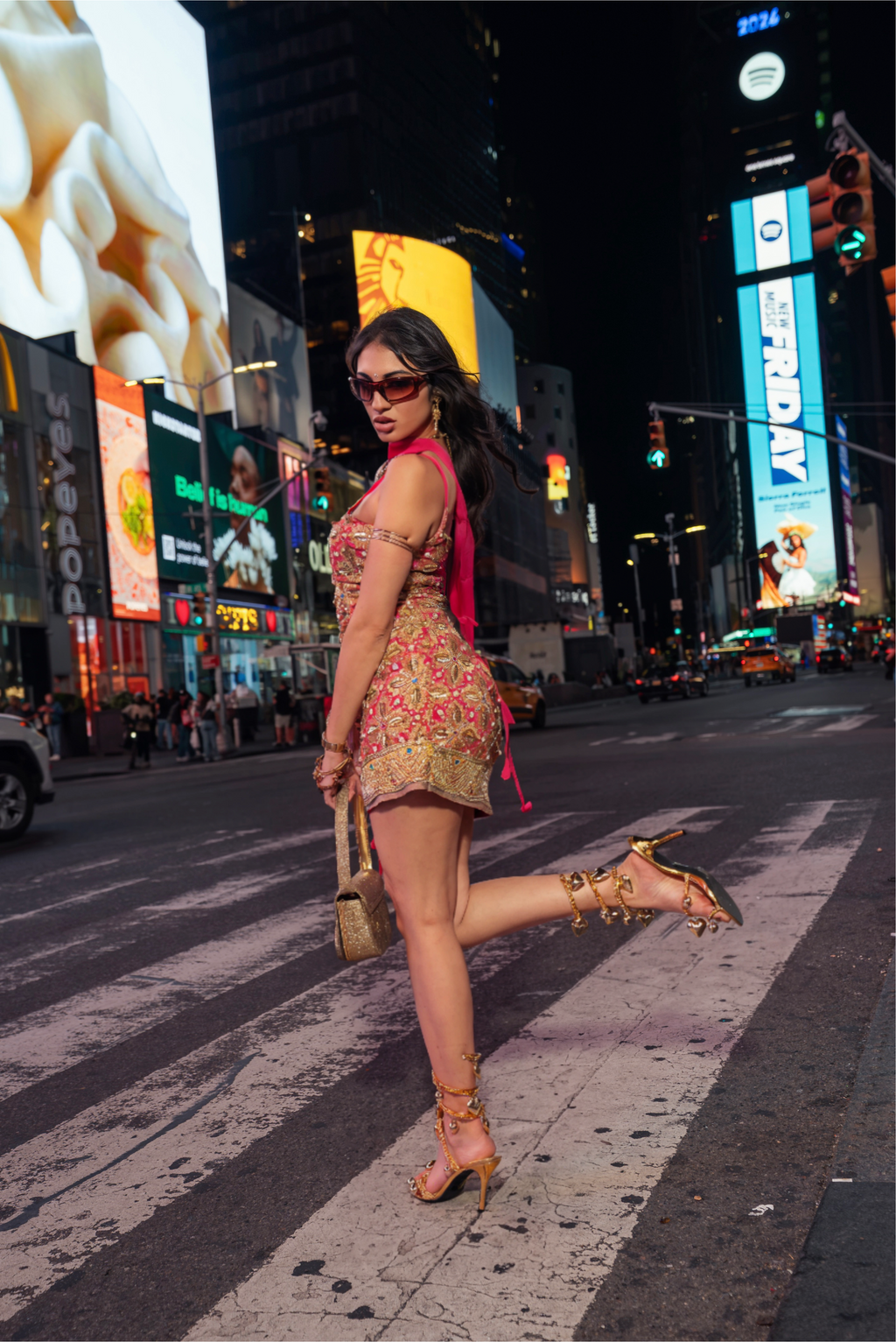 Pink Lotus Mini Dress