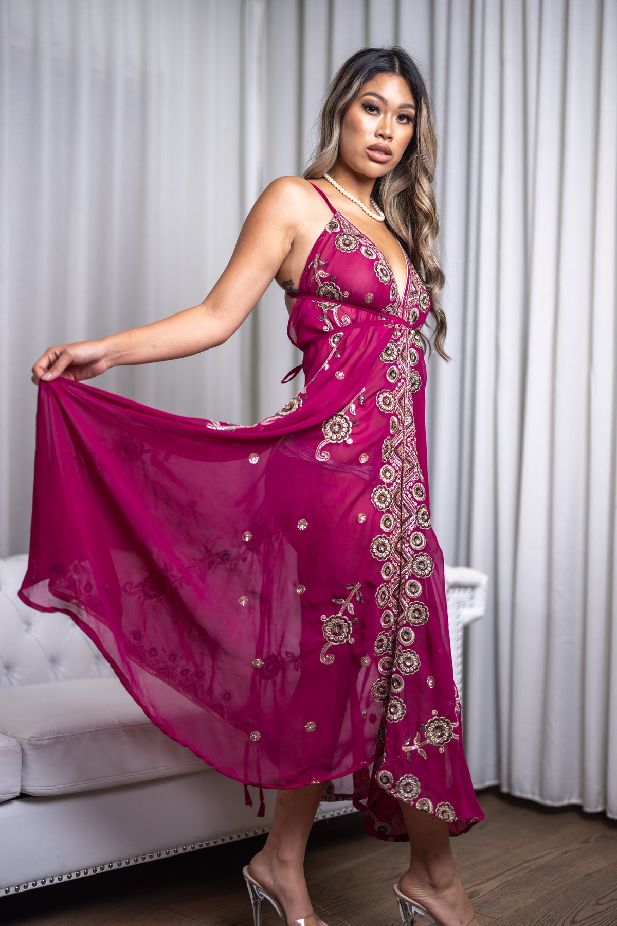 Violet Jewel Magic Dress