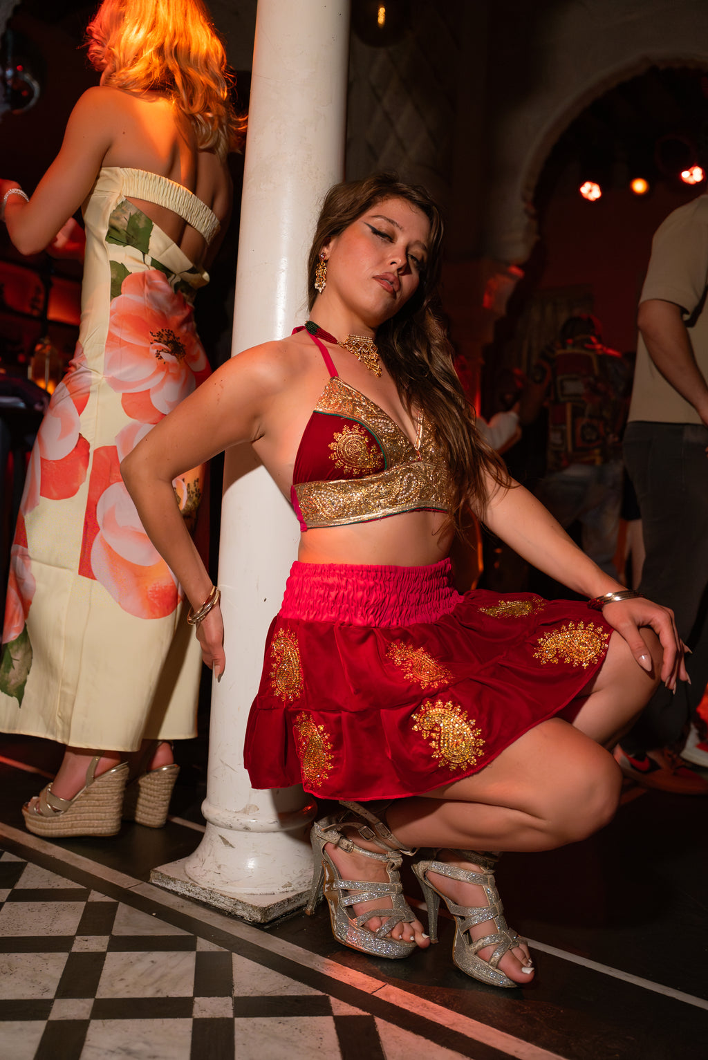 Golden Ruby Mini Gehr Skirt Set