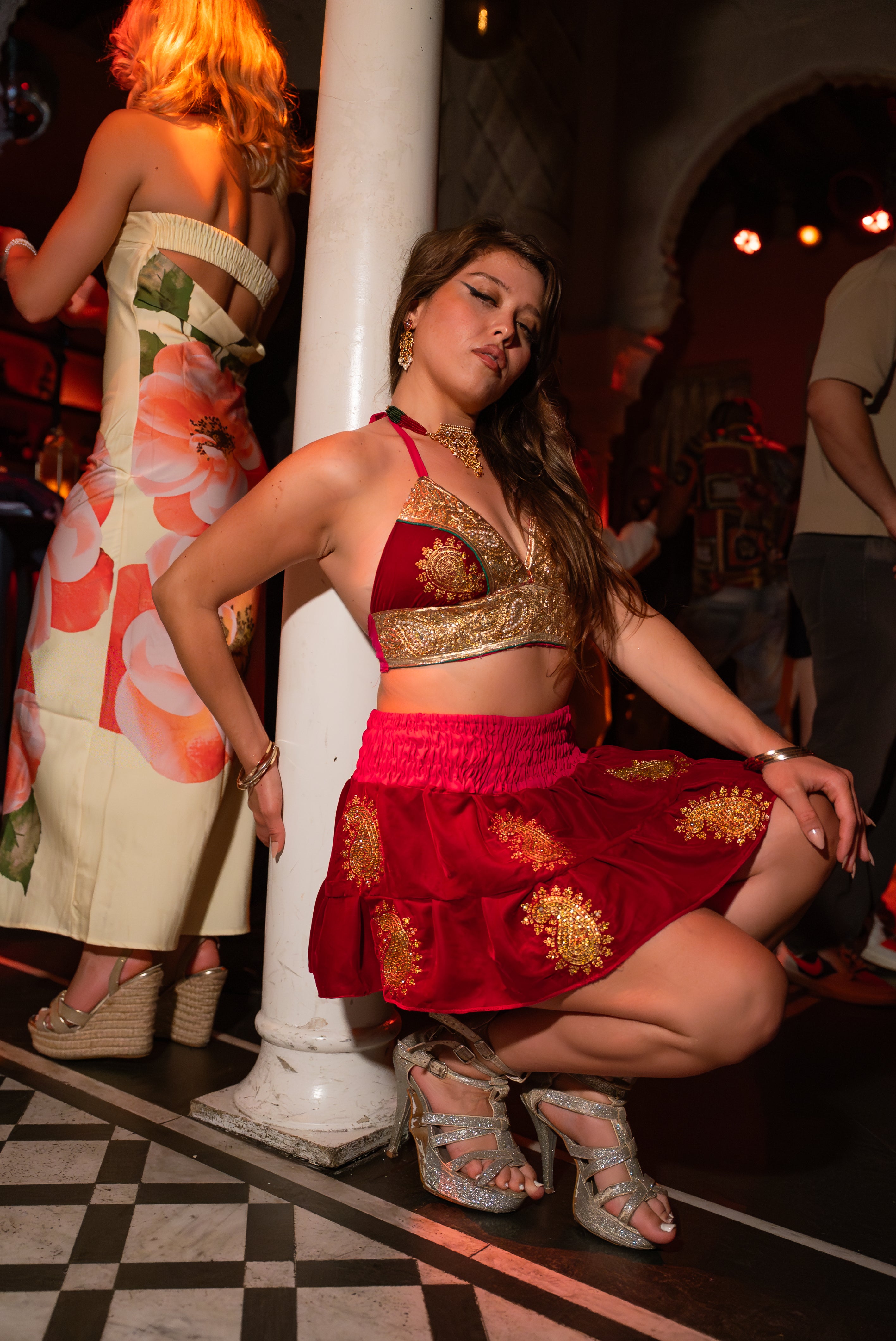 Golden Ruby Mini Gehr Skirt Set