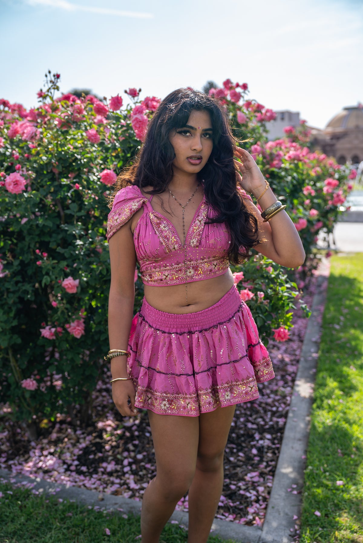 Bohemian Aurora Mini Gehr Skirt Set