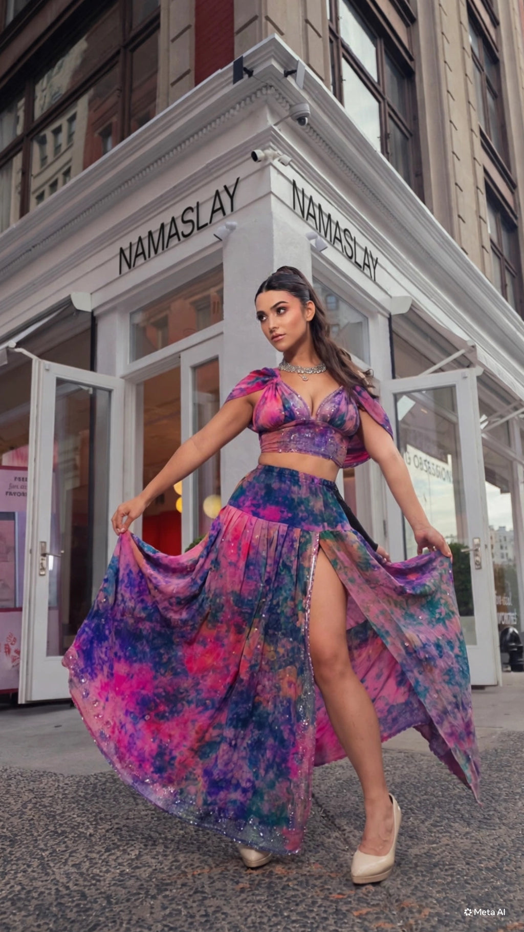 Violet Moonflower Goddess Set