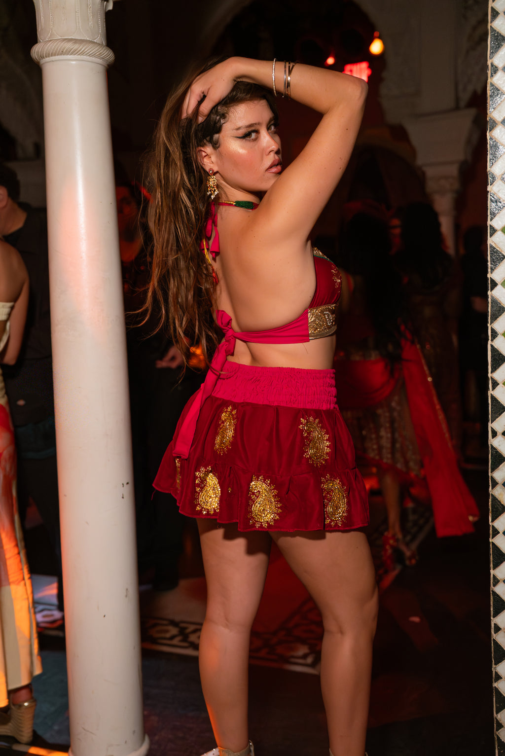 Golden Ruby Mini Gehr Skirt Set