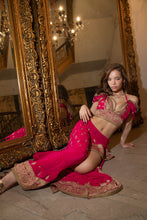 Load image into Gallery viewer, Fuscia Lotus Bollywood Set
