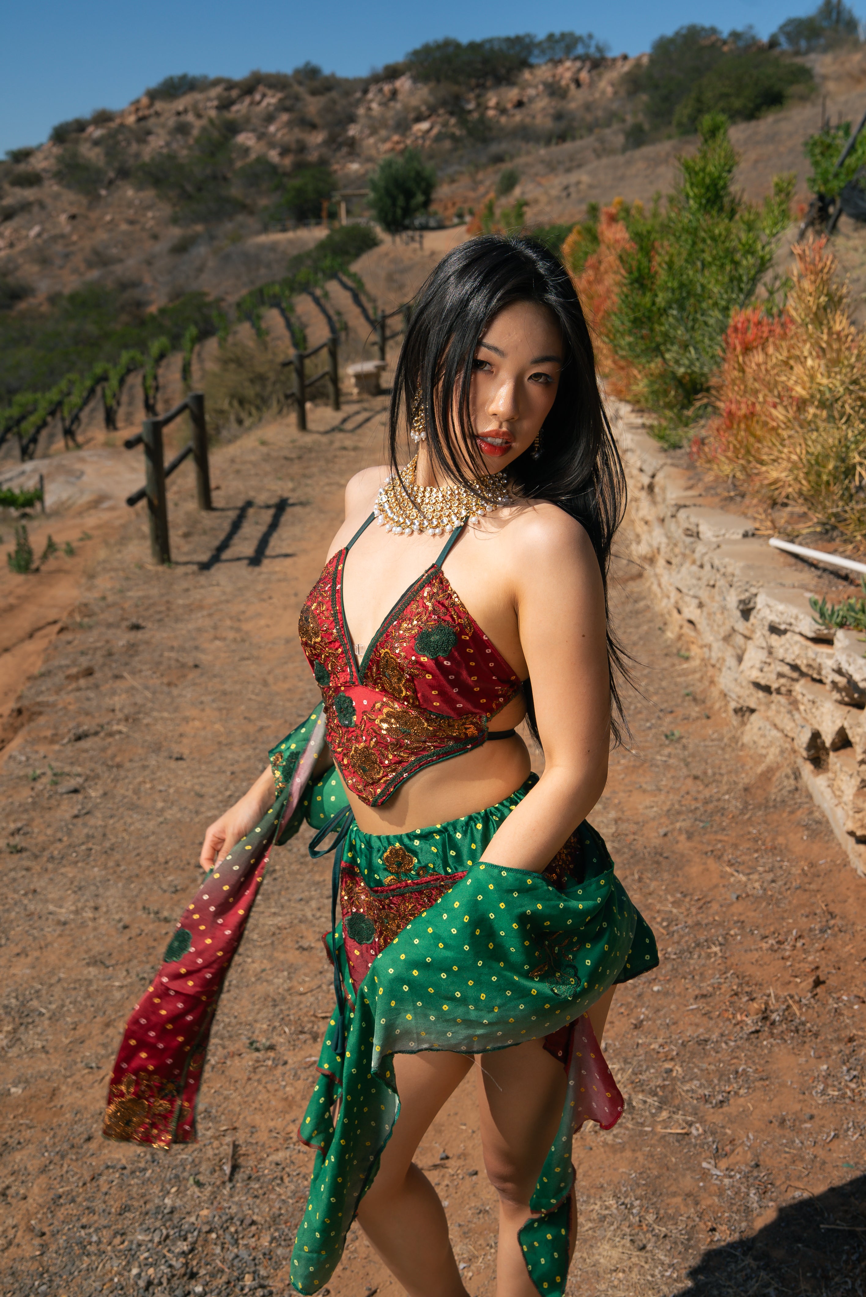 Royal Rose Dream Mini Skirt Set