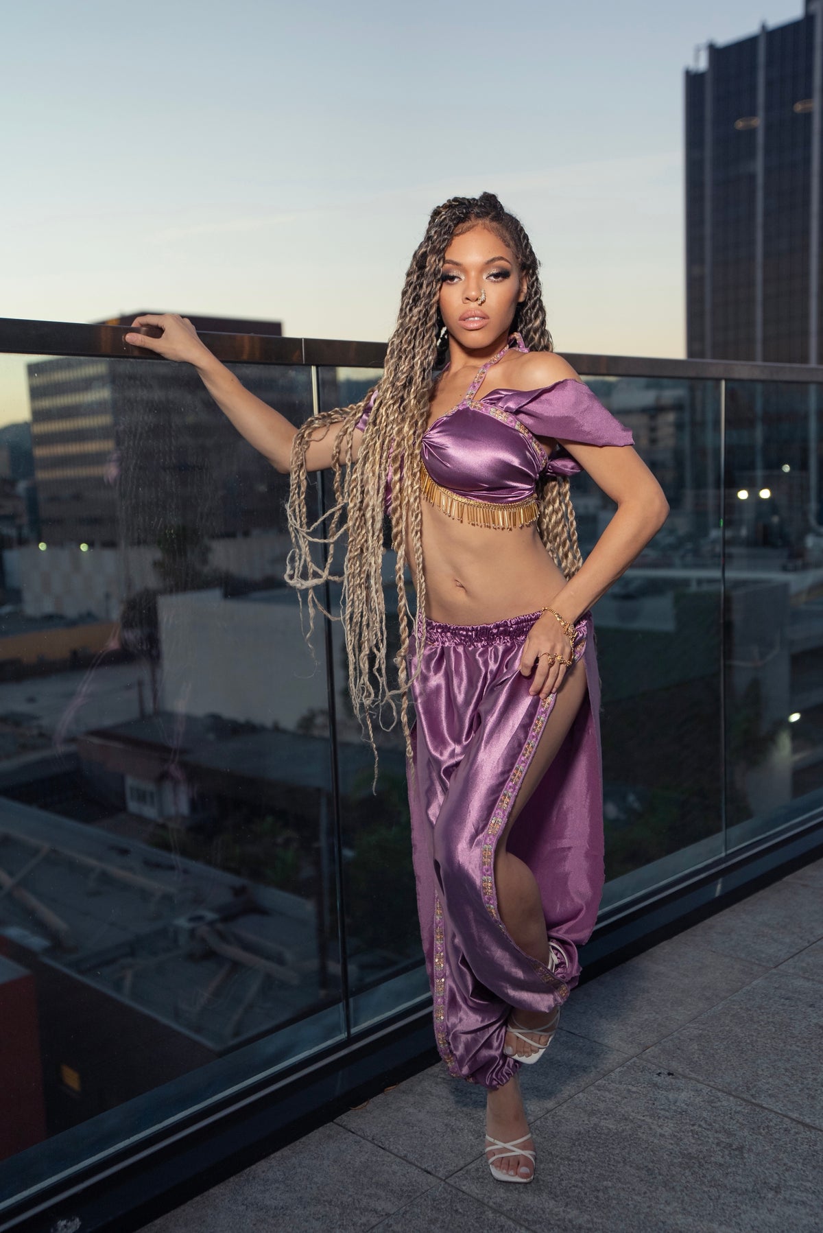 Lilac Silk Jasmine Set