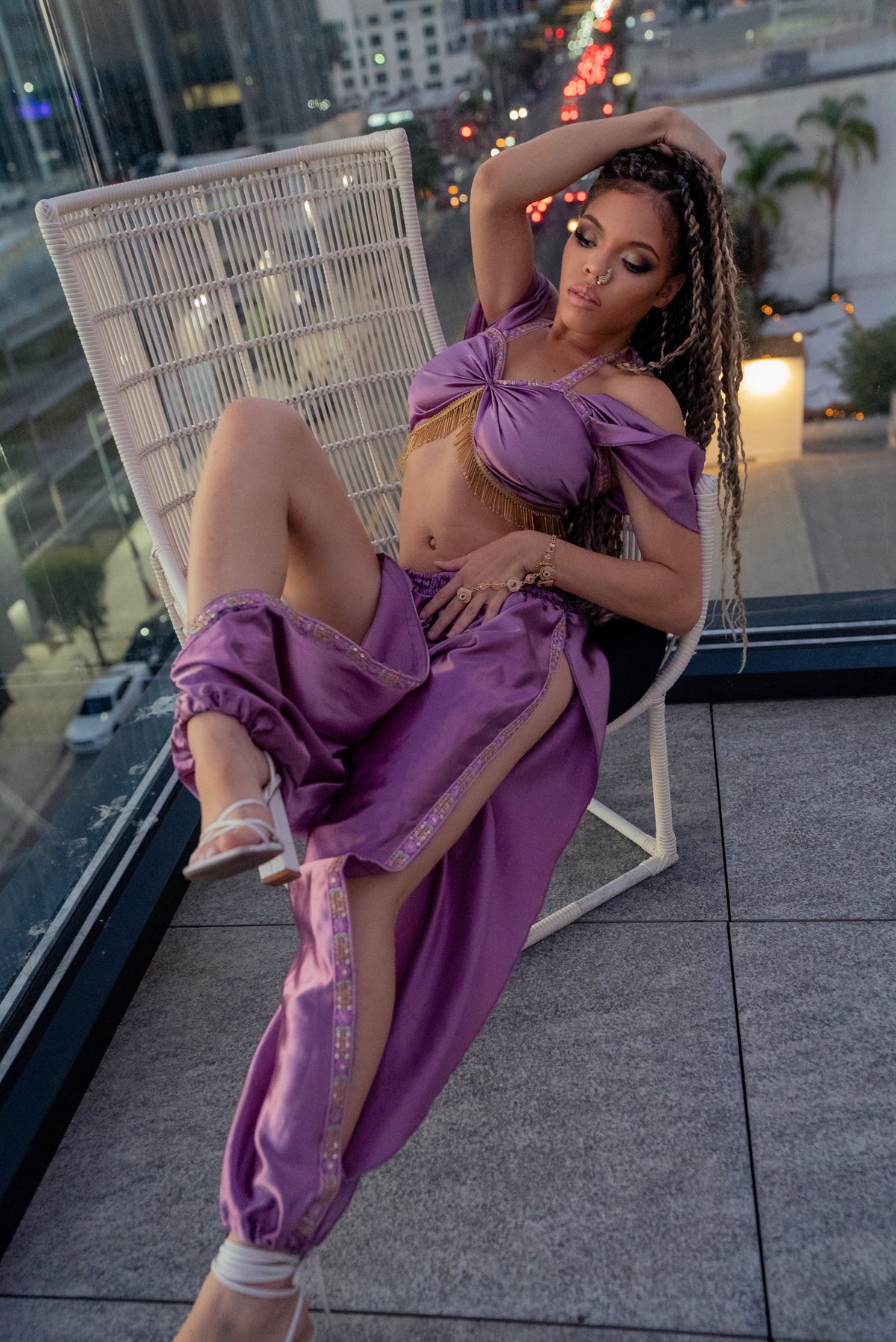 Lilac Silk Jasmine Set
