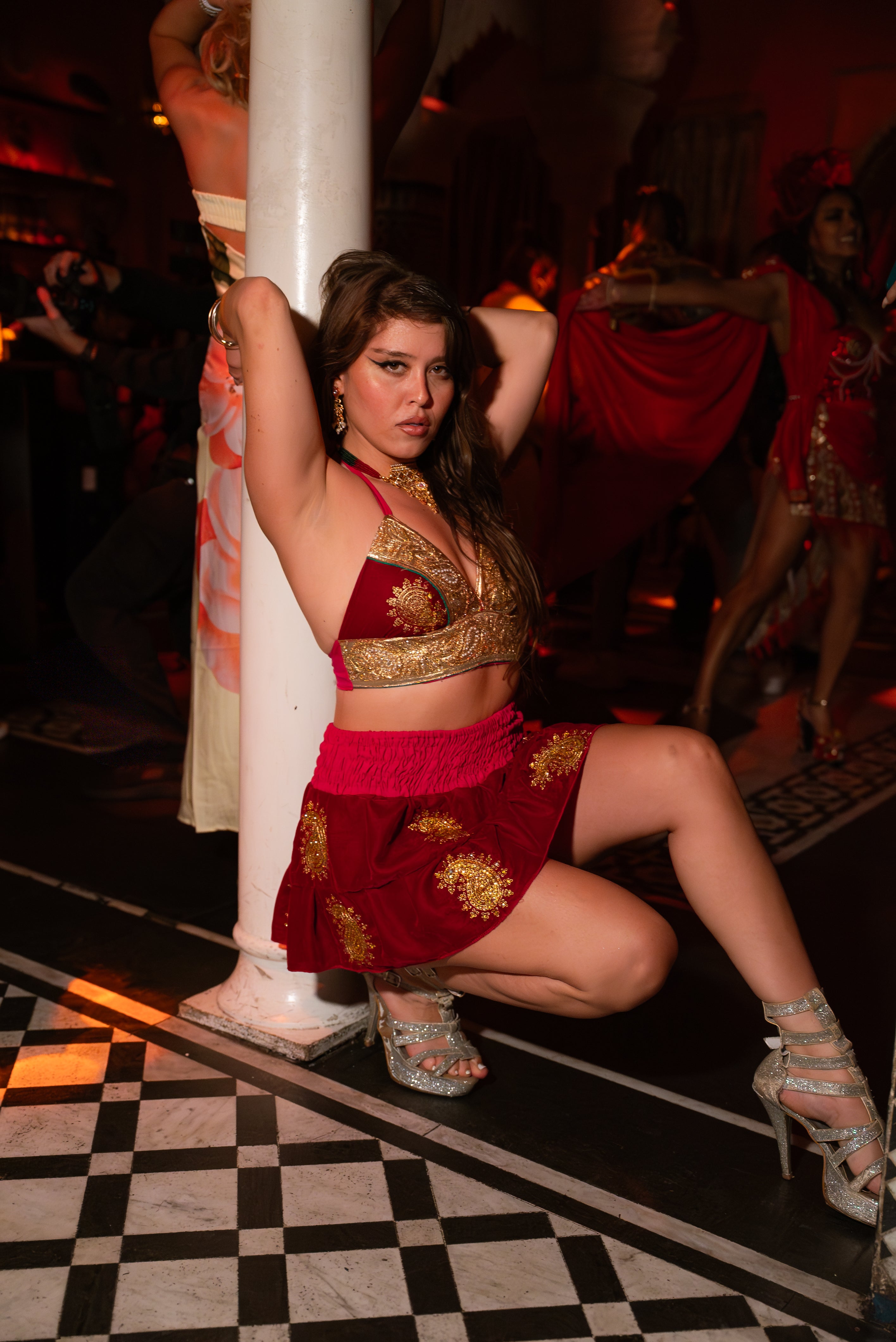 Golden Ruby Mini Gehr Skirt Set