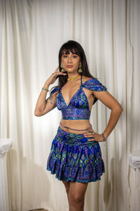 Moonlight Garden Mini Skirt Set