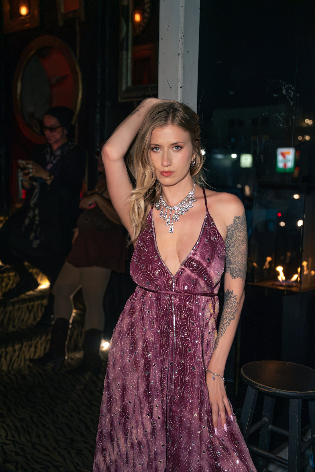 Violet frequencies magic dress