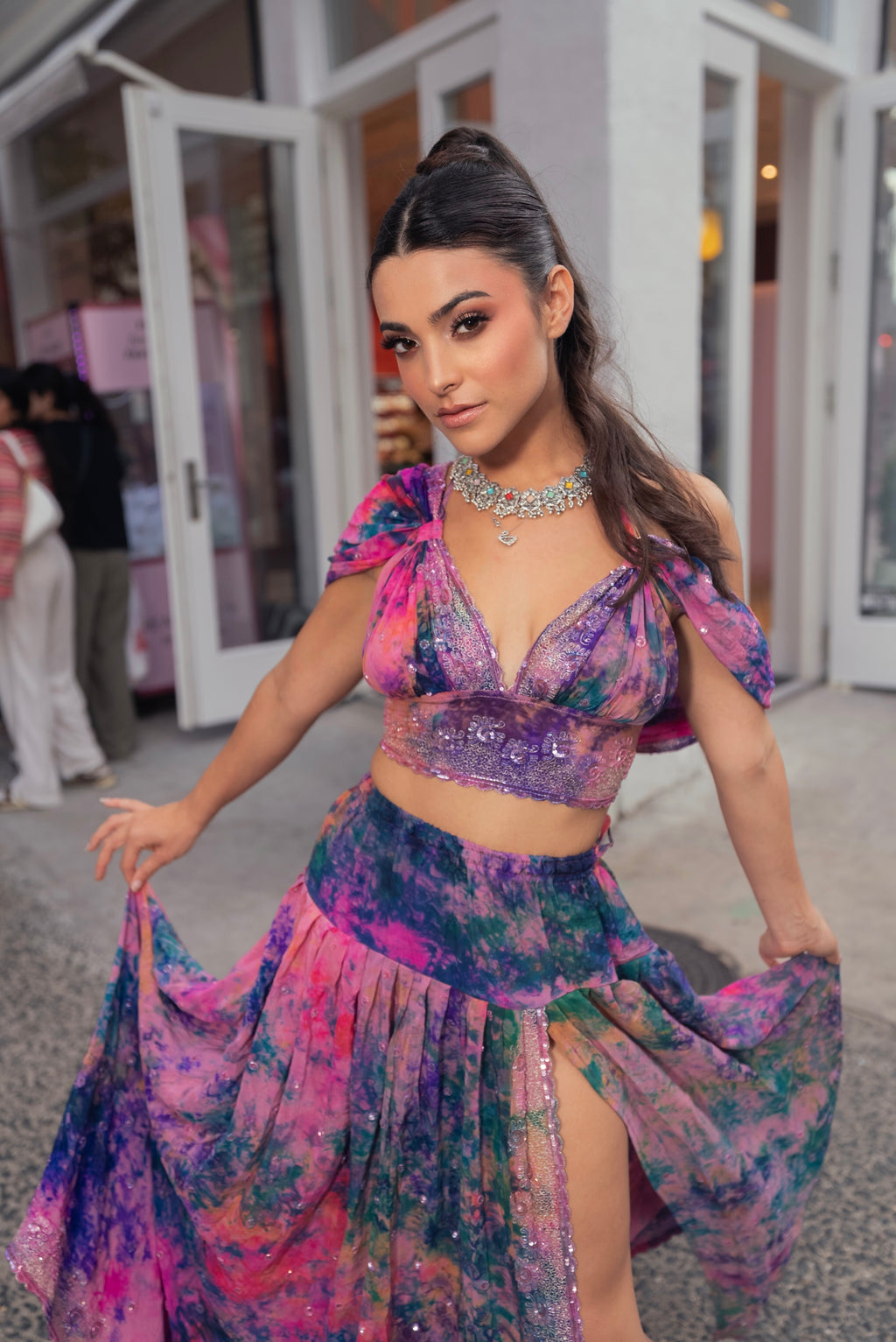 Violet Moonflower Goddess Set