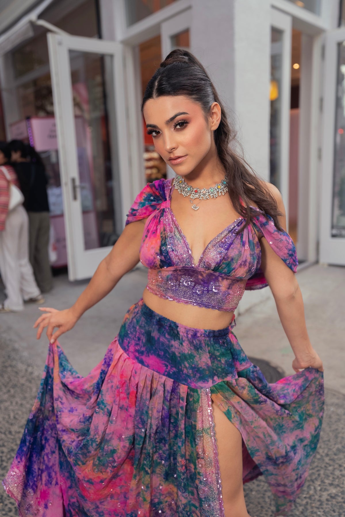 Violet Moonflower Goddess Set