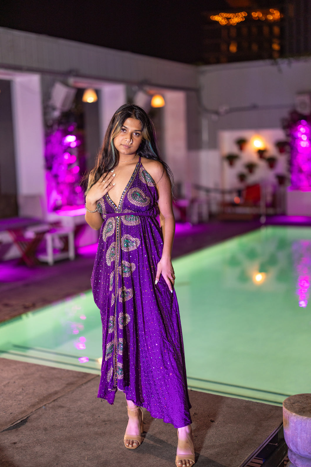 Amethyst Aura Magic Dress