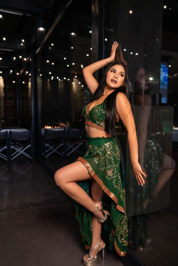 Emerald Gold Bollywood Set (slight defect)