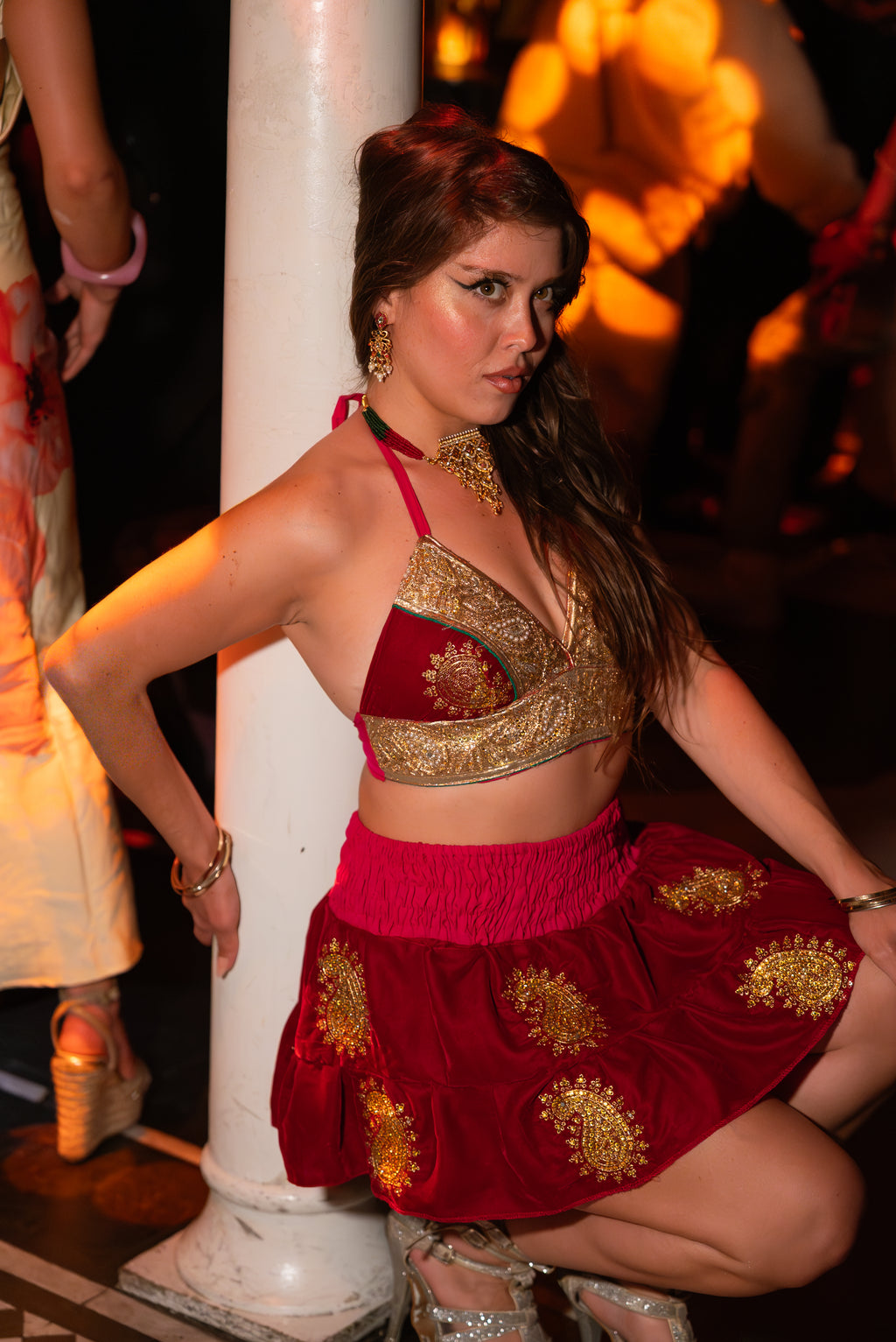 Golden Ruby Mini Gehr Skirt Set
