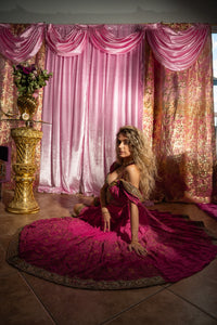 Pink Lotus Bollywood Set
