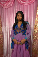Load image into Gallery viewer, Lavender Dreams Anarkali Kimono Dress
