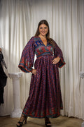 Bohemian Peacock Anarkali Dress
