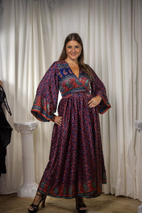 Bohemian Peacock Anarkali Dress