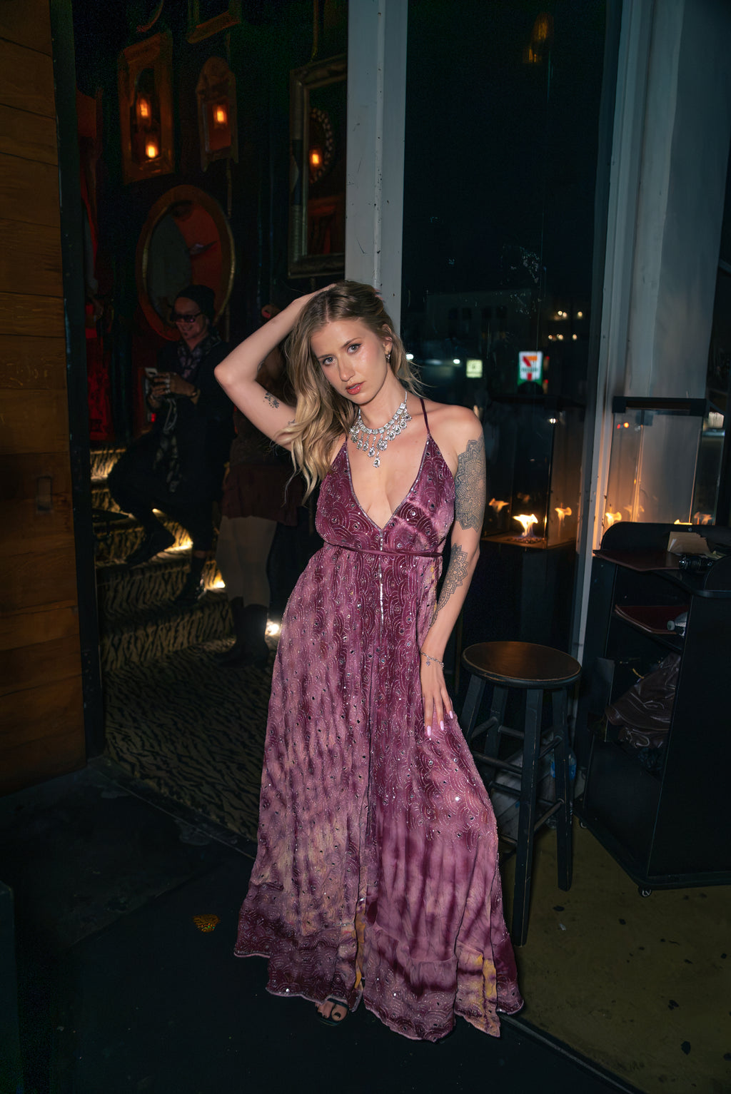Violet frequencies magic dress
