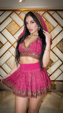 Load image into Gallery viewer, Rose Gold Micro Mini skirt set (with bottom border)
