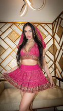 Load image into Gallery viewer, Rose Gold Micro Mini skirt set (with bottom border)
