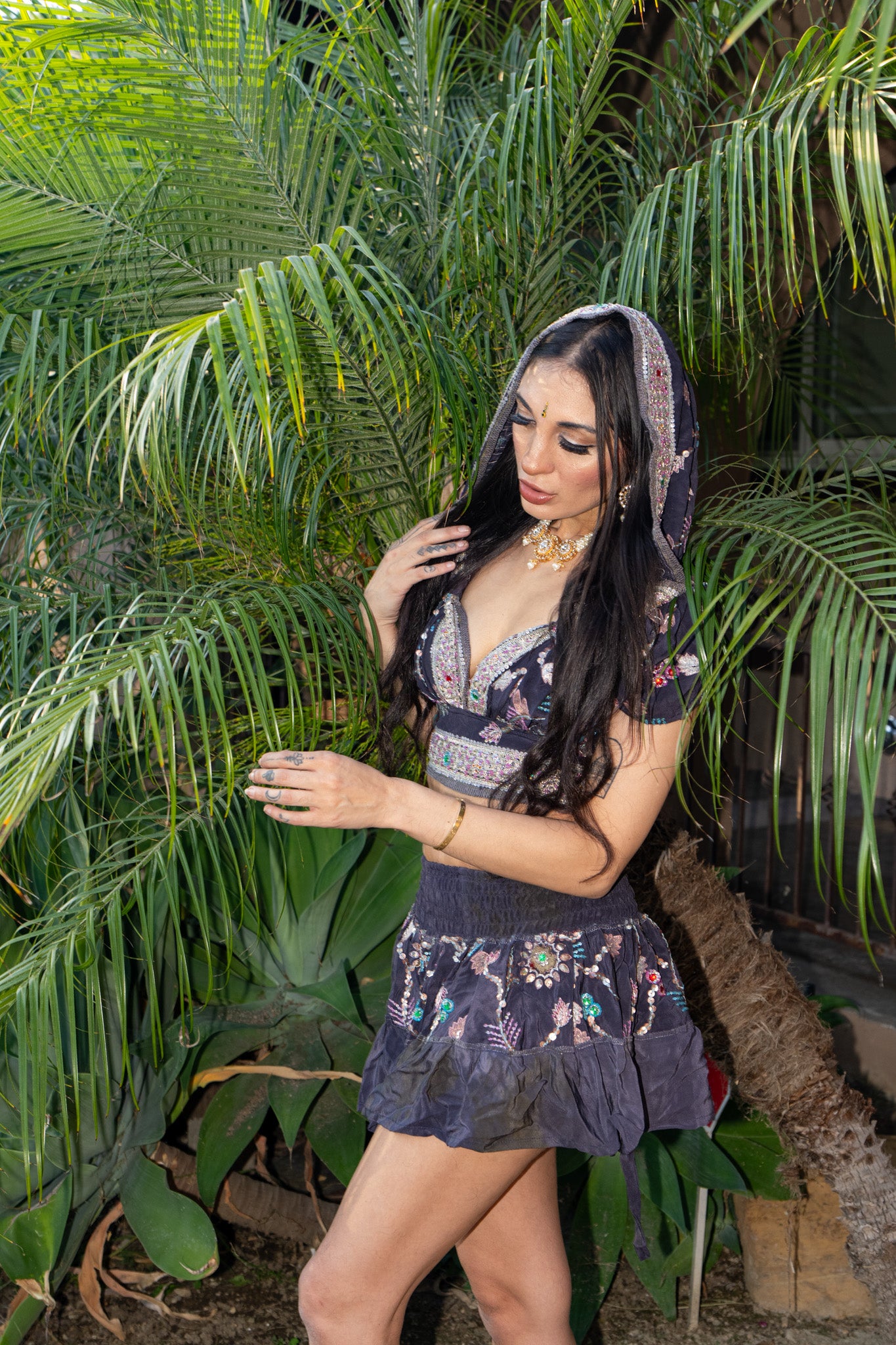 Mystic Bohemian Micro Mini Gehr Skirt Set