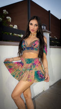 Load image into Gallery viewer, Rainbow Paisley Bohemia Micro mini skirt set (without border)
