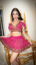 Load image into Gallery viewer, Rose Gold Micro Mini skirt set (with bottom border)
