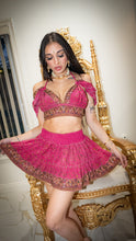 Load image into Gallery viewer, Rose Gold Micro Mini skirt set (with bottom border)
