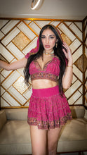 Load image into Gallery viewer, Rose Gold Micro Mini skirt set (with bottom border)
