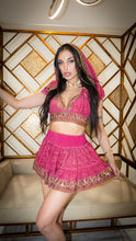 Load image into Gallery viewer, Rose Gold Micro Mini skirt set (with bottom border)
