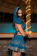 Load image into Gallery viewer, Ocean Eyes Mini Skirt Set
