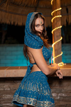 Load image into Gallery viewer, Ocean Eyes Mini Skirt Set
