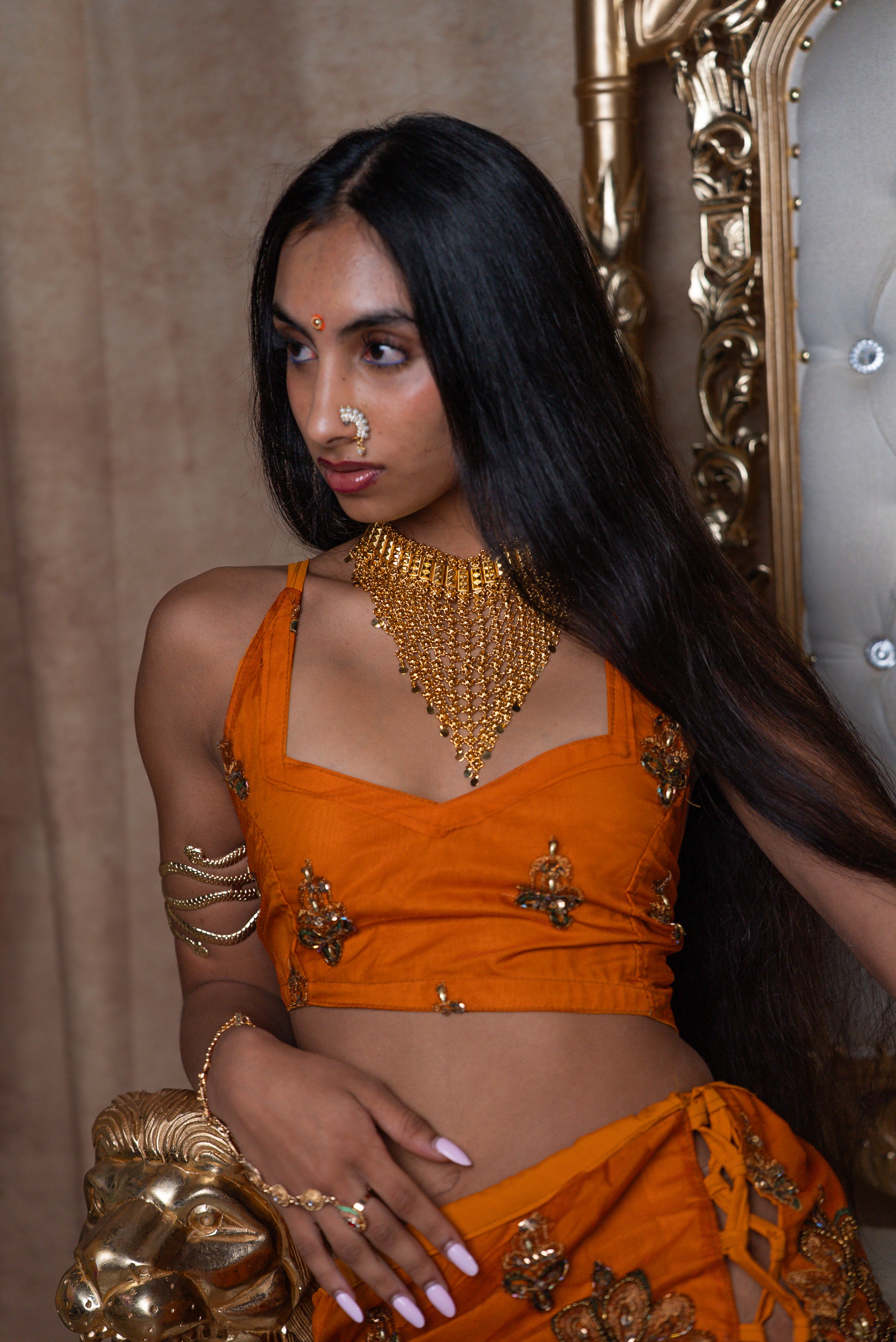 Fire Princess Lace up skirt set