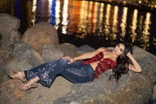 Load image into Gallery viewer, Velvet Rani Ring Neck Pixie Top
