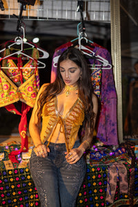 Gold Rush Pixie Top
