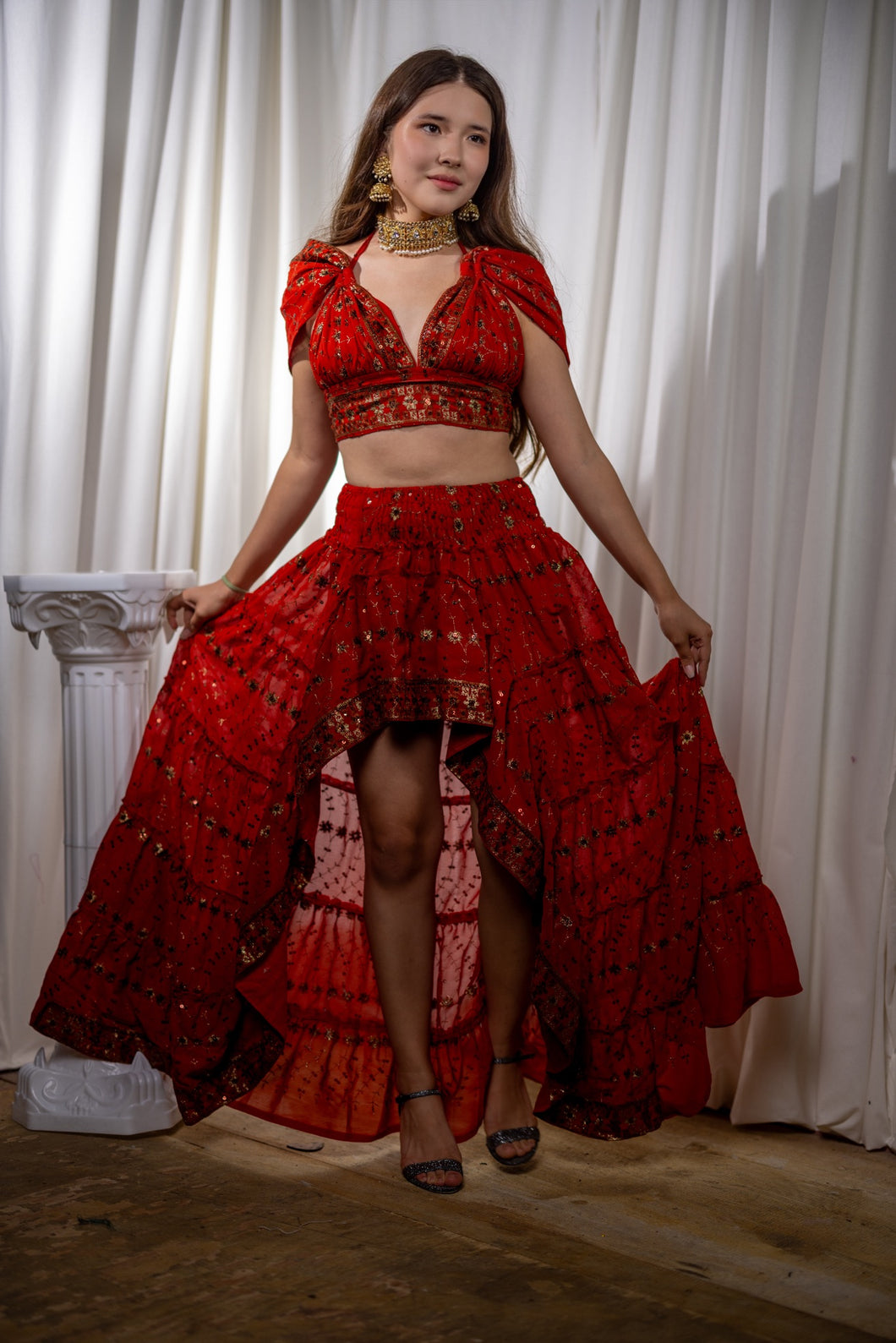 Fire Goddess Bollywood Set