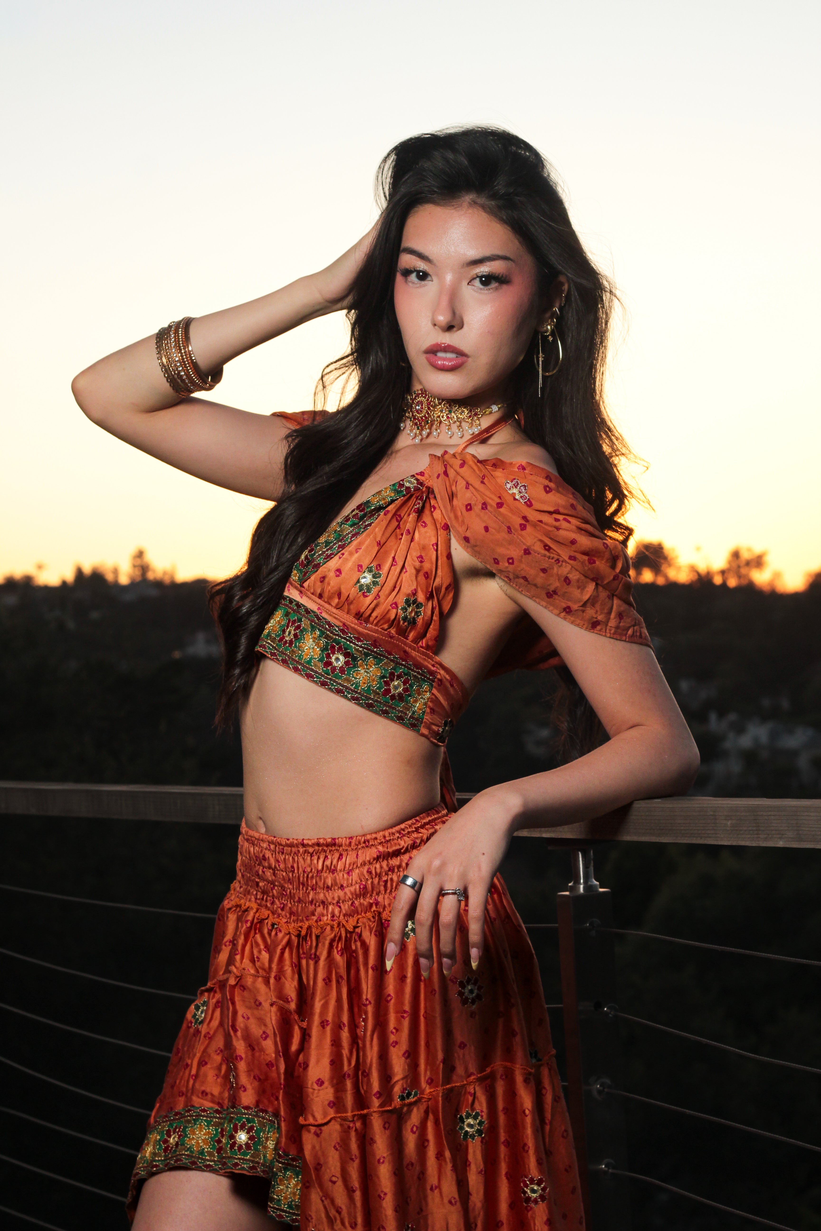 Bohemian Bandhani Bollywood Set
