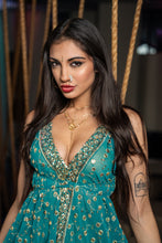 Load image into Gallery viewer, Turquoise Royalty Magic Dress
