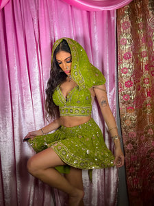 Forest Fairy Micro Mini Skirt Set