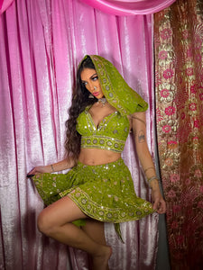 Forest Fairy Micro Mini Skirt Set