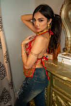 Load image into Gallery viewer, Golden Lotus Necklace Set
