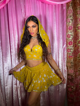 Load image into Gallery viewer, Sunrise Sparkle Micro Mini Skirt Set
