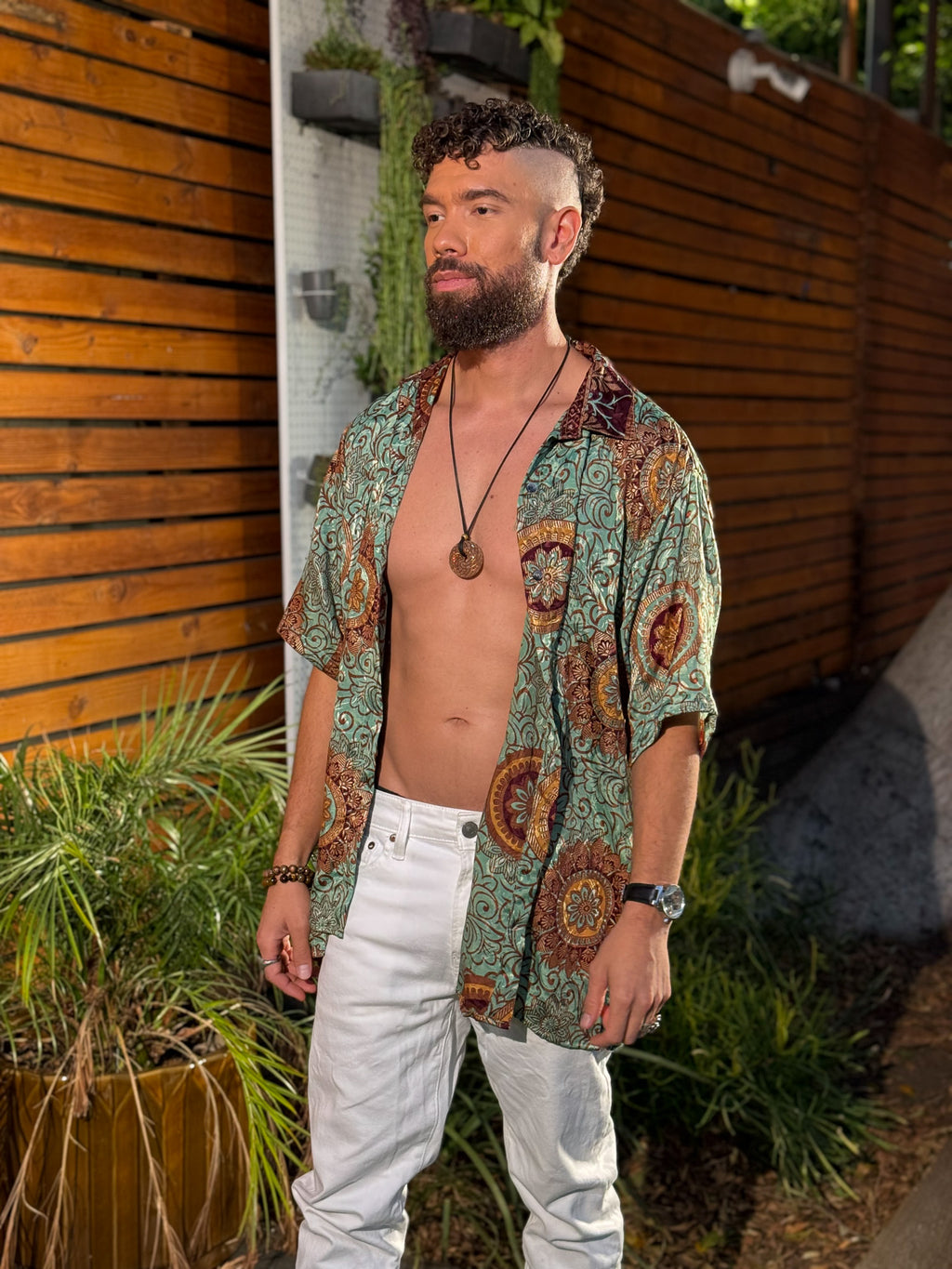 Plant Papi Unisex Button Up shirt
