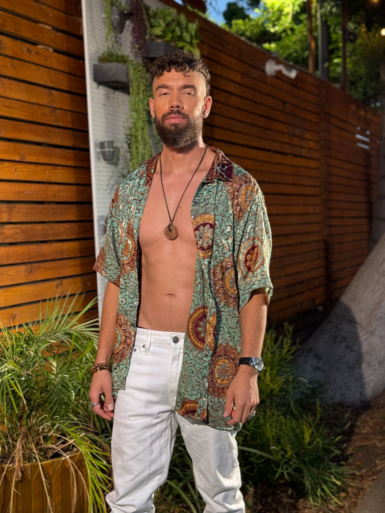 Plant Papi Unisex Button Up shirt