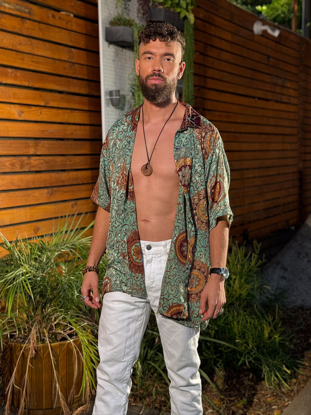 Plant Papi Unisex Button Up shirt