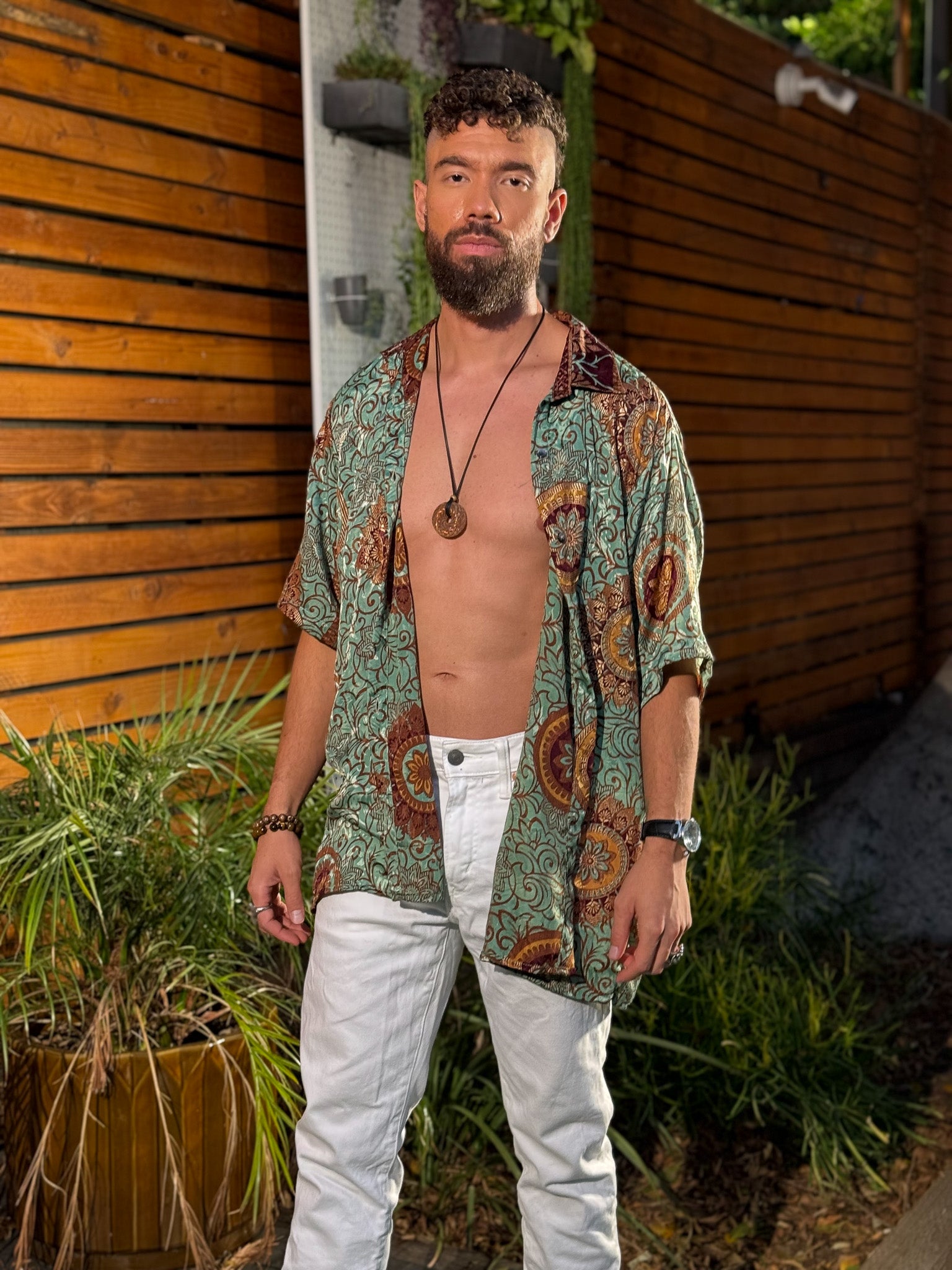 Plant Papi Unisex Button Up shirt