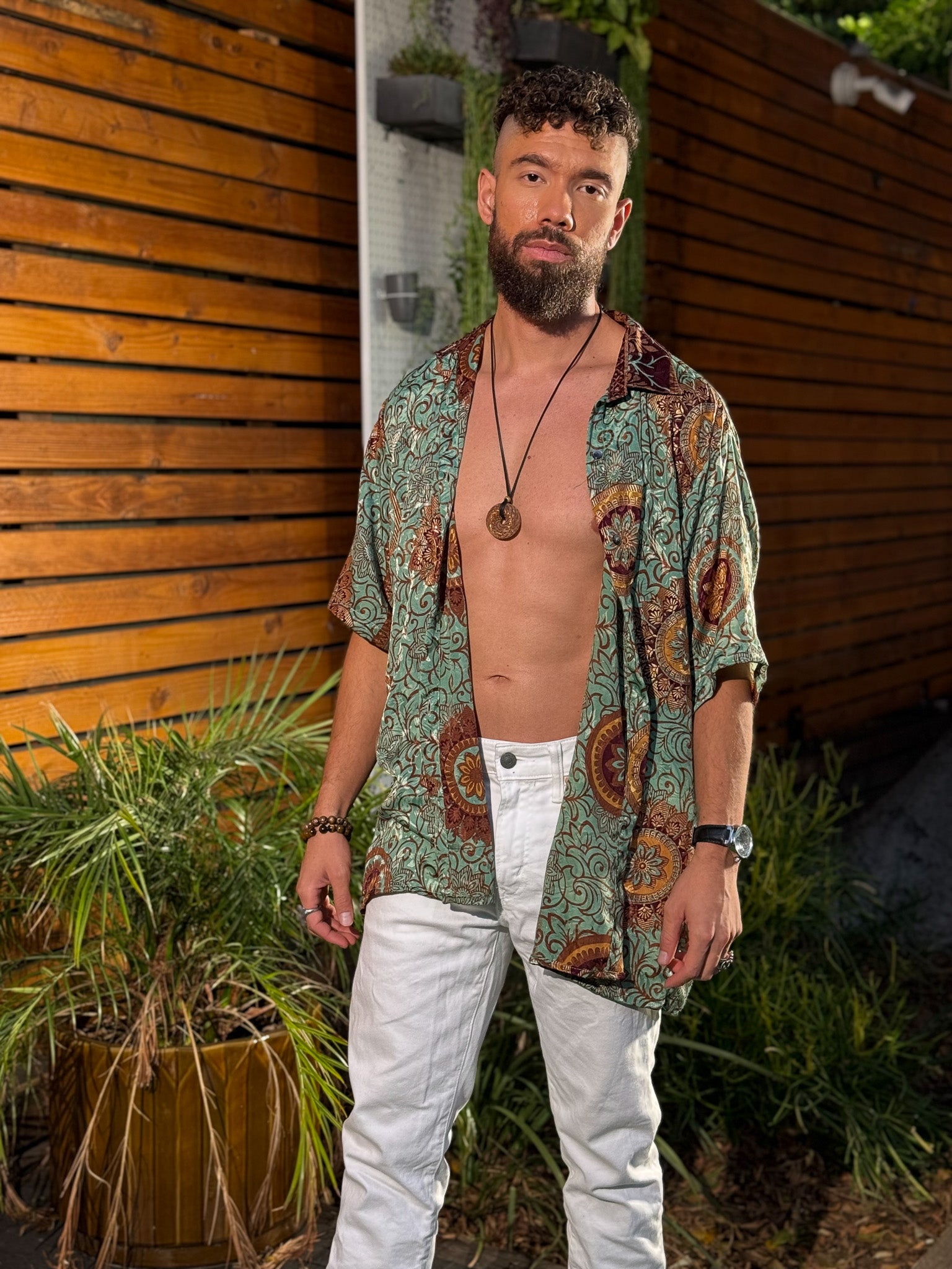 Plant Papi Unisex Button Up shirt