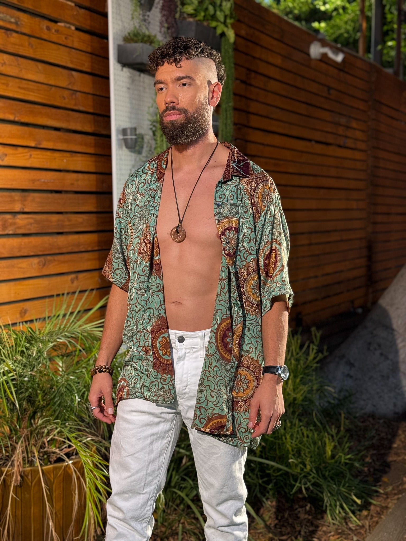Plant Papi Unisex Button Up shirt